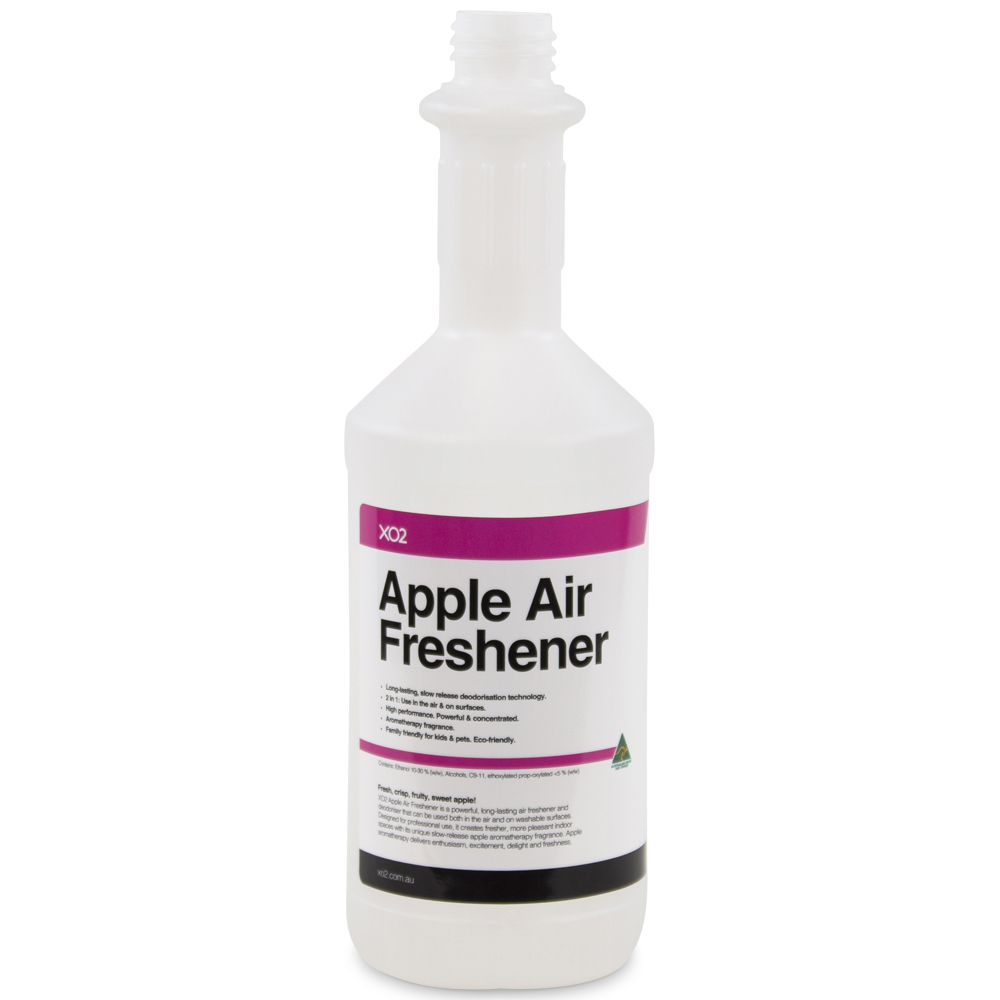 750ml Apple Air Freshener Labelled Empty Bottle by XO2
